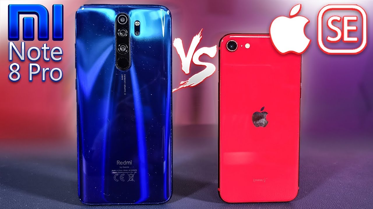 Cual es Mejor? iPhone SE (2020) vs REDMI NOTE 8 Pro