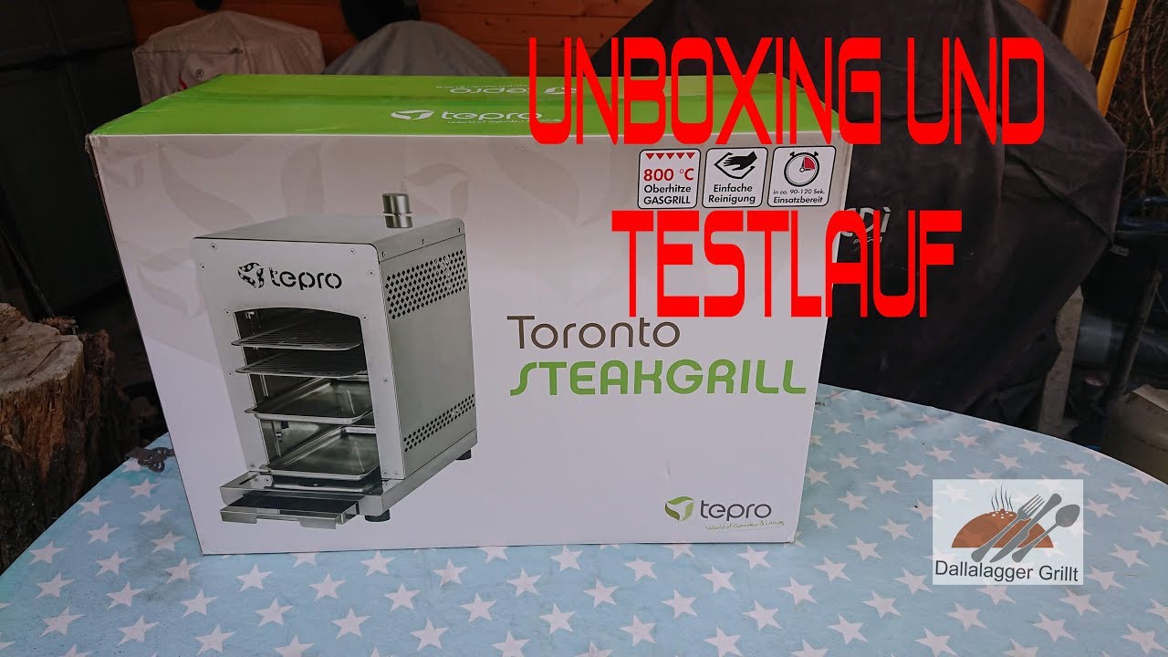 Tepro Toronto Steakgrill [ Unboxing und Testlauf ]