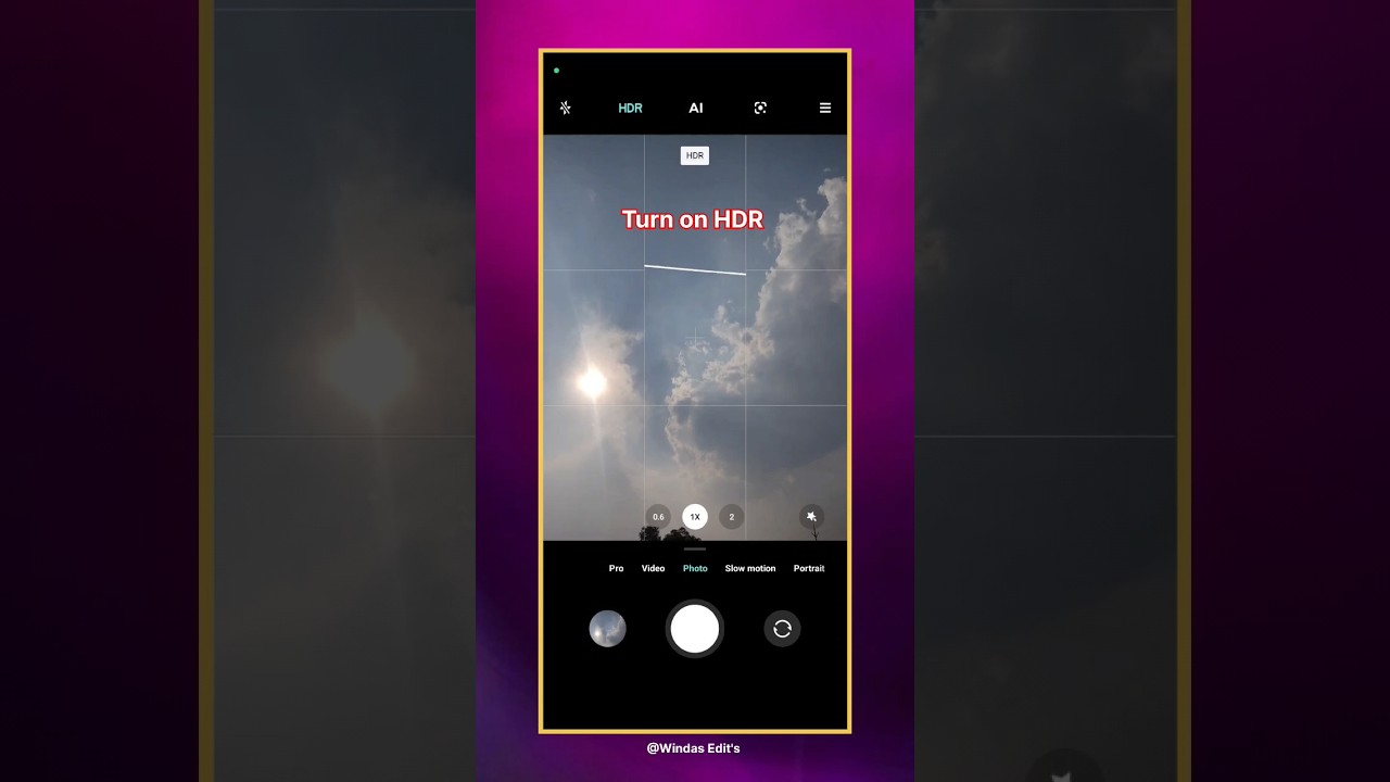 How to use HDR mode in mobile camera 📸 | HDR effect | 
