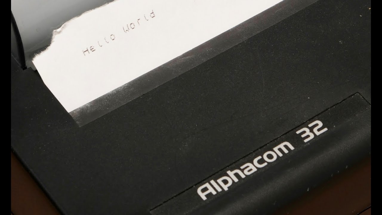 The accessory we all wanted in the 8-bit era:  The Alphacom32 Printer for the ZX Spectrum/ZX81