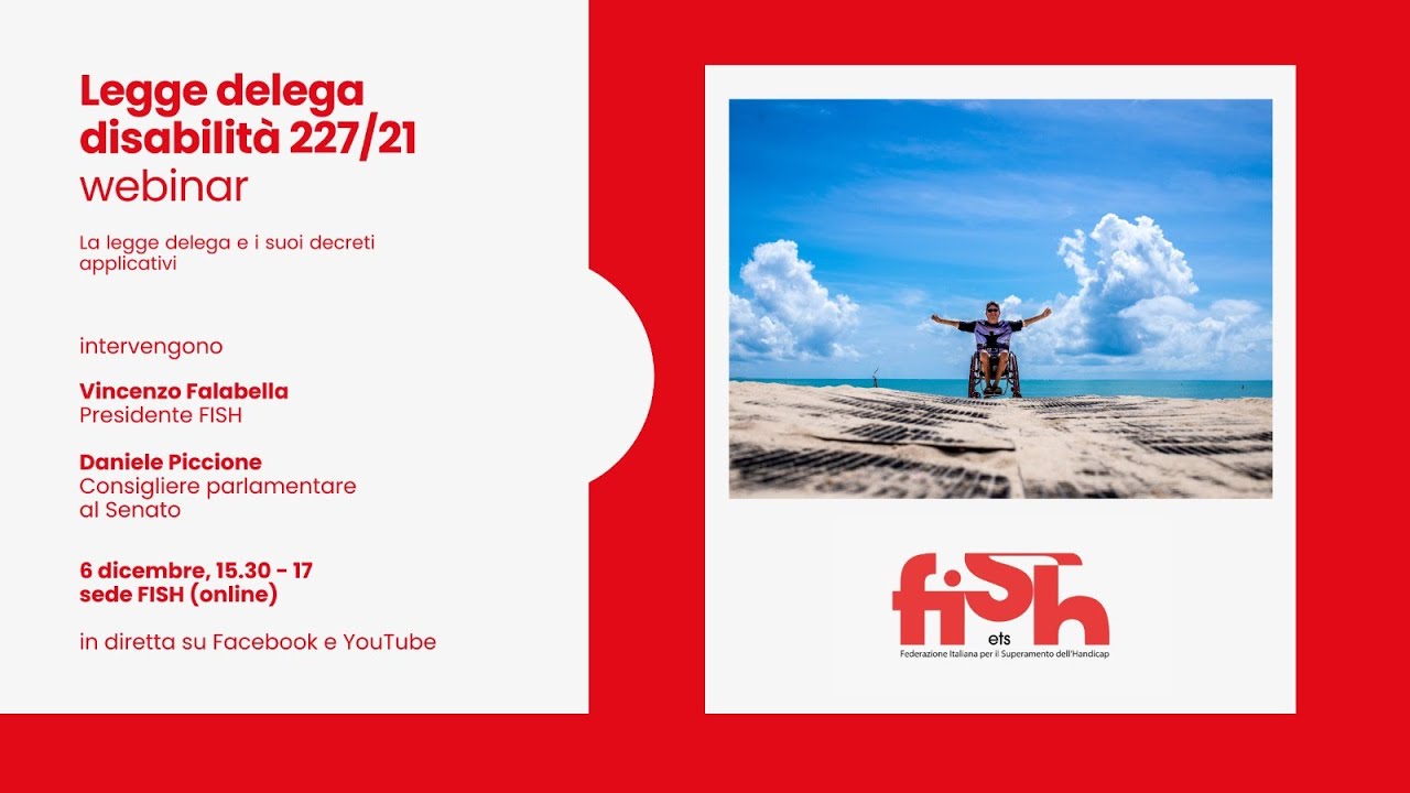 Legge delega disabilità 227/21 – webinar