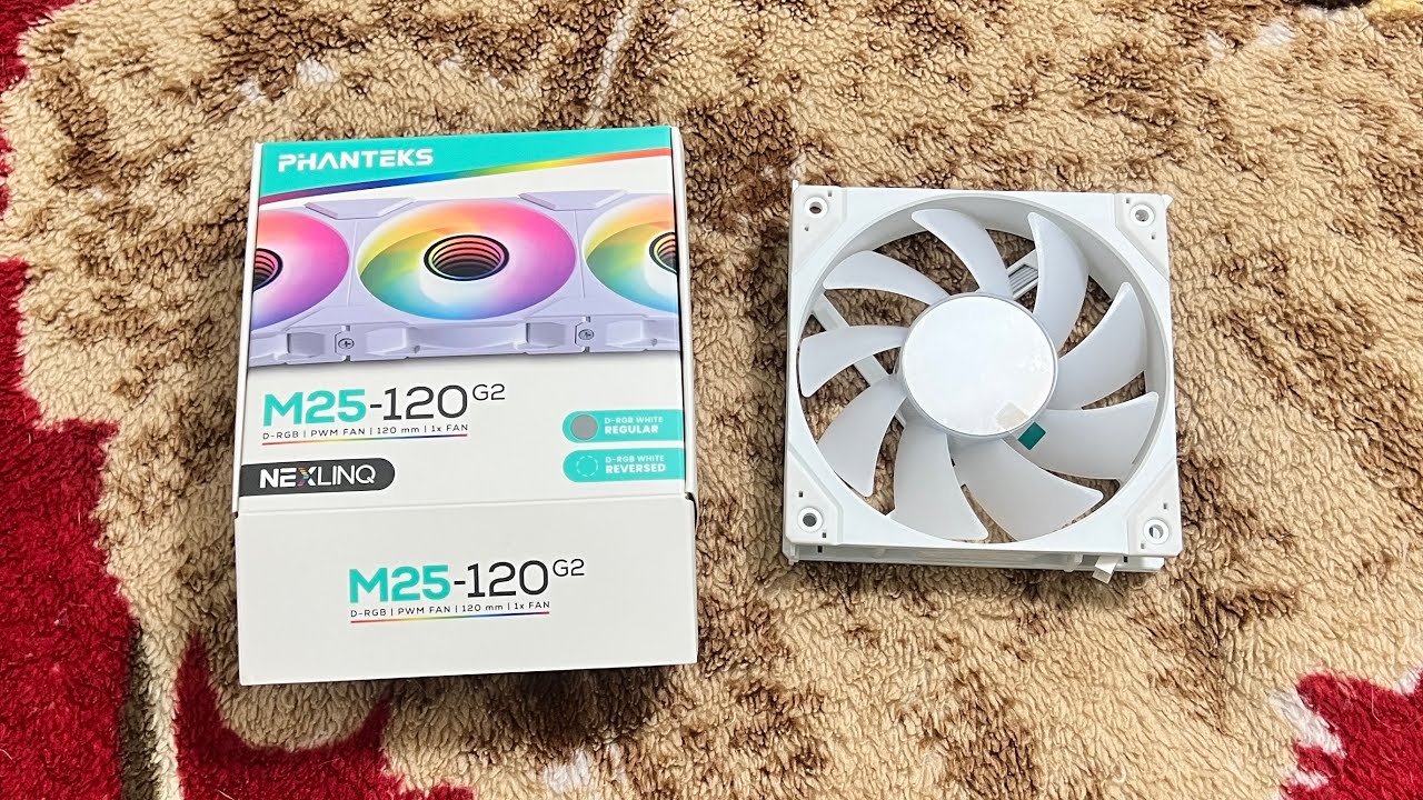 Unboxing a Single Phanteks M25 120mm G2 Fan (Non-Reversed)
