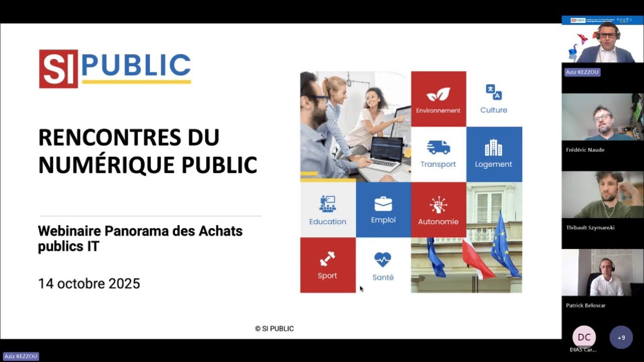 RENCONTRES DU NUMÉRIQUE PUBLIC - Panorama des Achats publics IT  Octobre 2025