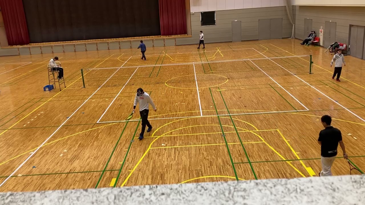 ソフトテニス　仙南市町対抗戦　桃野・菊地（岩沼STC）　vs    大河原