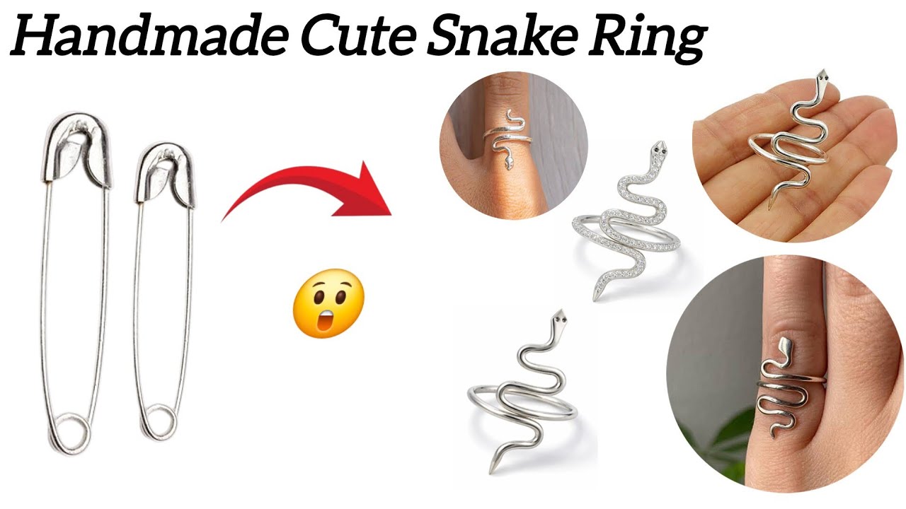 Elegant Crystal Snake Ring Design |How to Make Stunning Silver Snake Ring | DIY Cute Sanke Ring 