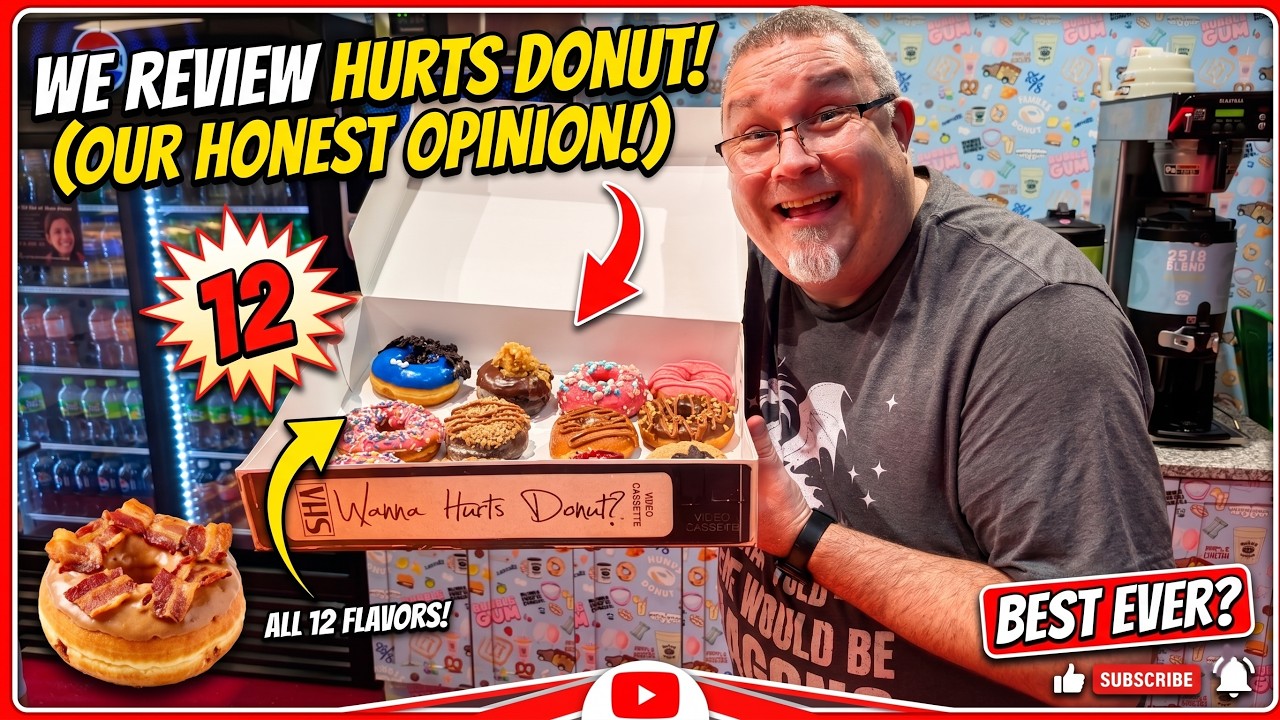 Пробуем самые безумные пончики в Тампе! | Семейный обзор Hurts Donut 🍩