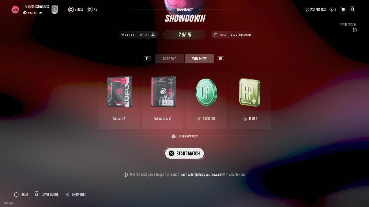 UFL - Showdown Rewards [7 WINS]