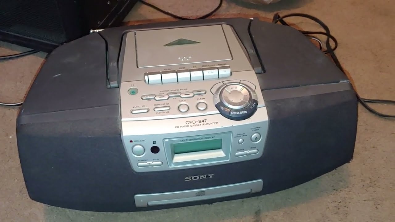 Sony CFD-S47 boombox thrift find #2