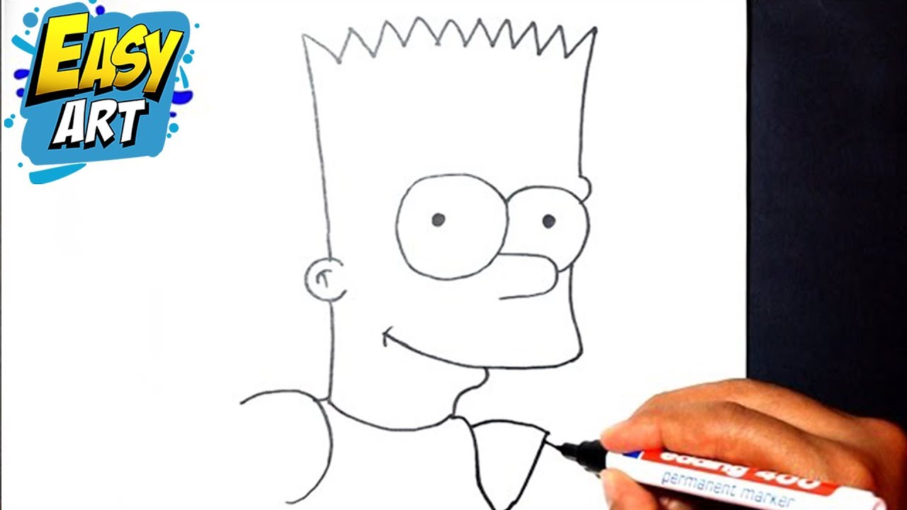 How to draw  BART the simpson  ✅ como dibujar a bart simpson ✅ Dibujos para niños
