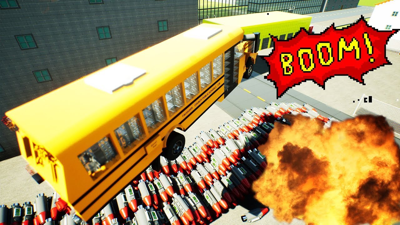 Building Lego Car Falls Explosion Crashes | Brick Rigs