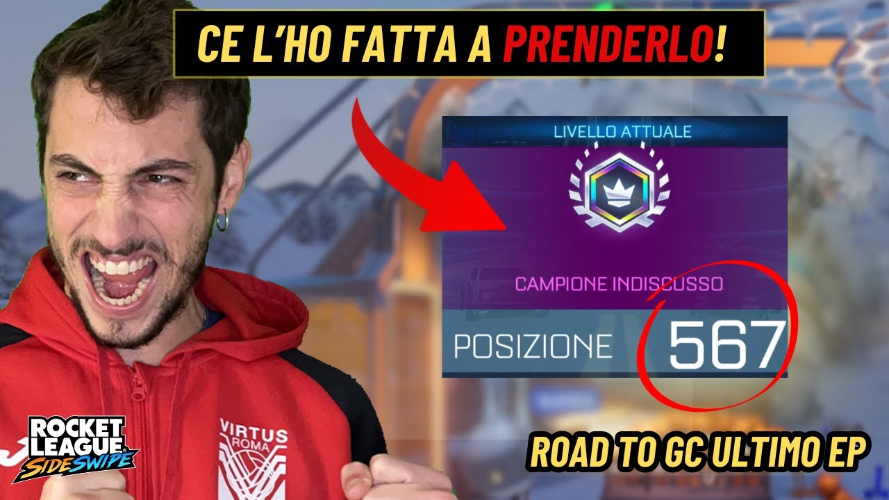 HO RAGGIUNTO IL GRAND CHAMPION 🏆SIAMO IN TOP MONDIALE!  ROAD TO GC - ROCKET LEAGUE SIDESWIPE
