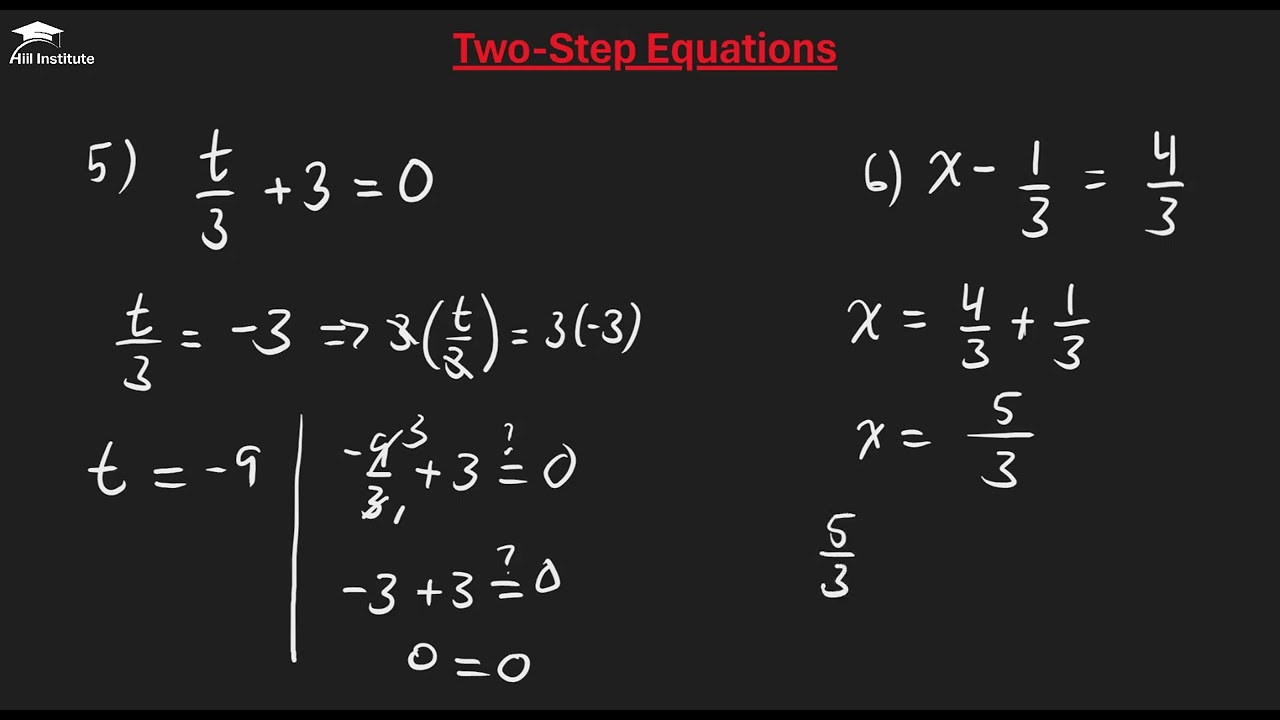 Algebra - 3.2 Examples of Two-Step Equations | Part 2 | Xisaab | Af Somali
