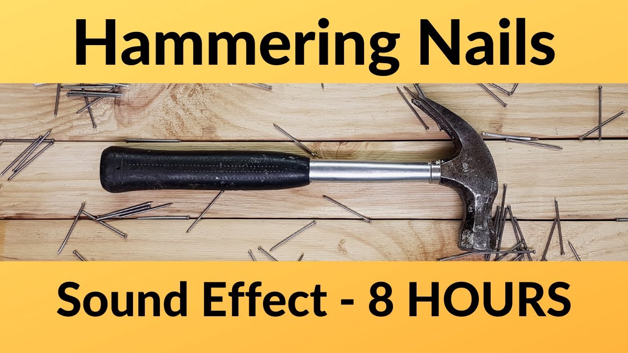 Hammering Nails Sound Effect - 8 HOURS - with Video - Workshop Sounds