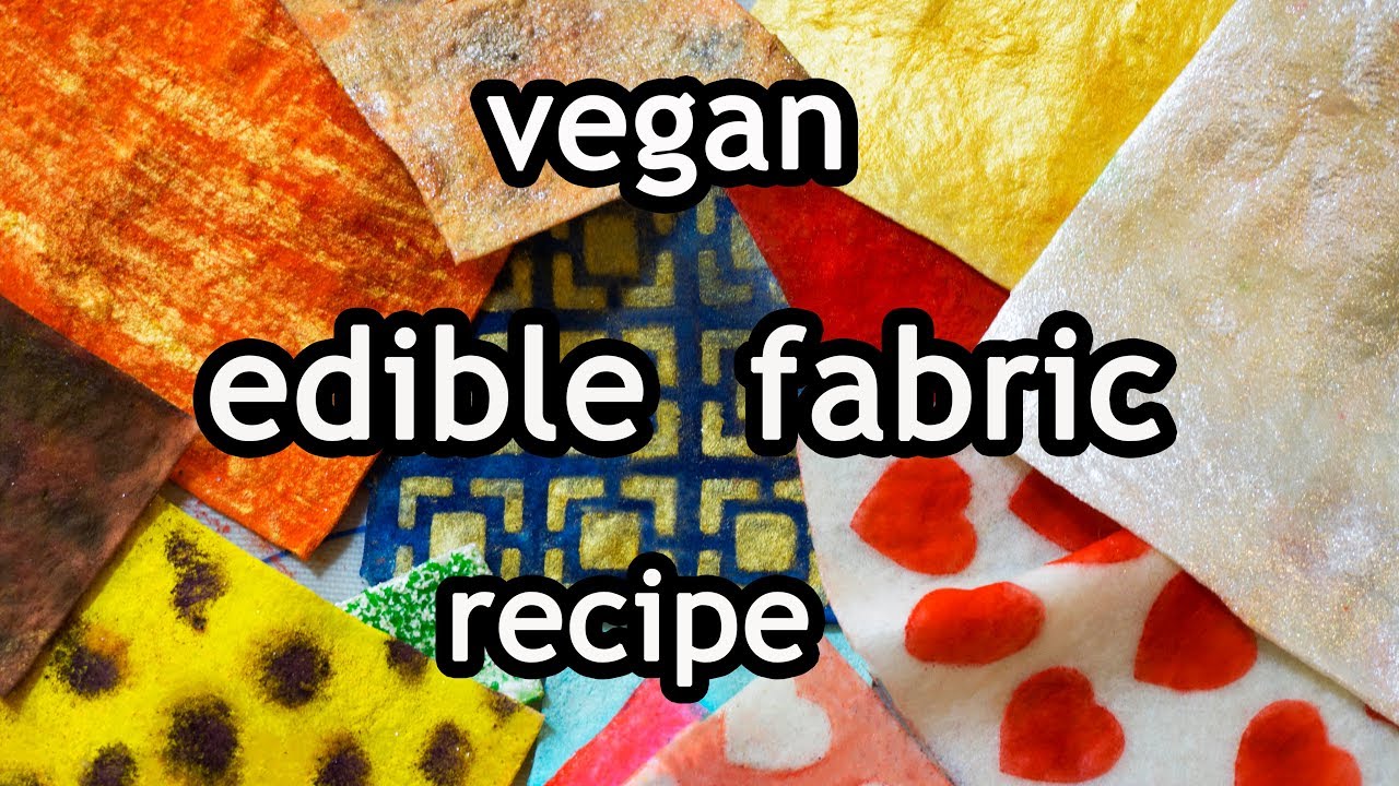 fast and easy - make your own edible  fabric - vegan - recipe - english