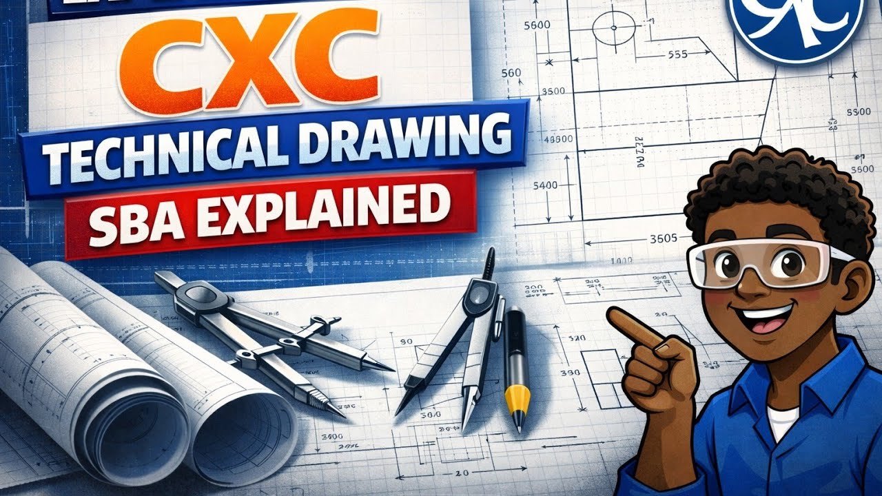 EXPLAINING THE TECHNICAL DRAWING CXC SBA (BUILDING)