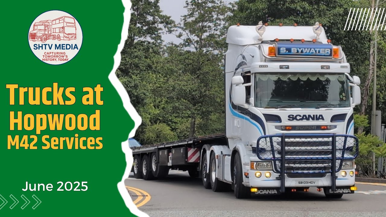 🚛 Lunchtime Truck Spotting at Hopwood Services | 20 June 2025