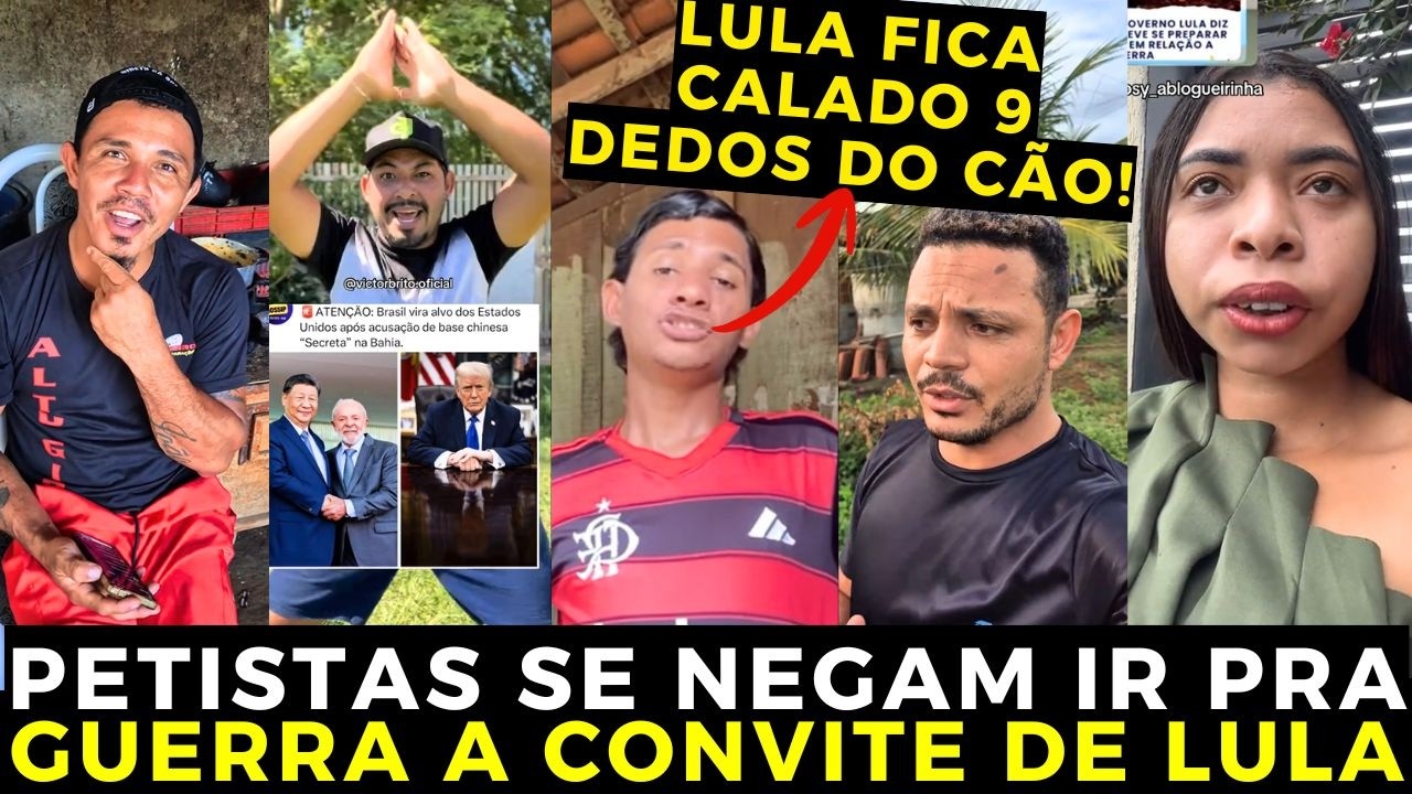 Lula chama petistas pra uma poss&iacute;vel guerra e vira piada na NET