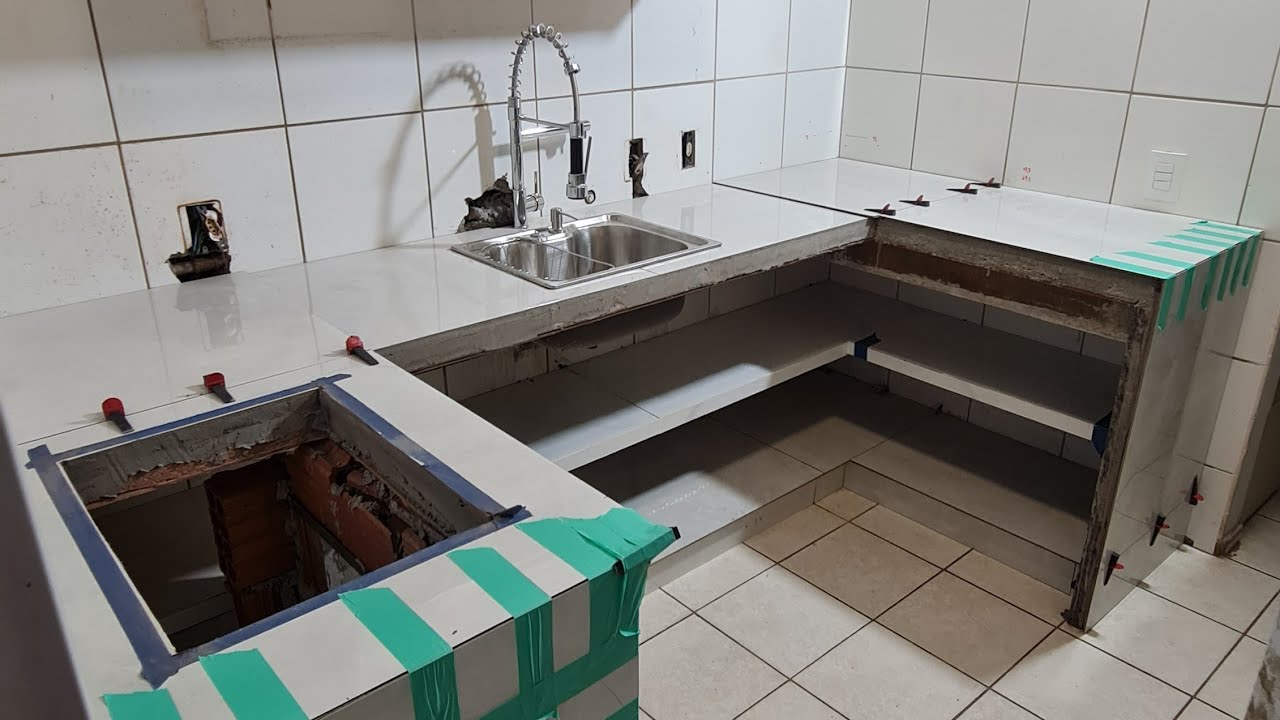 Renovar o piso da sua casa, piso sobre piso (cozinha planejada)