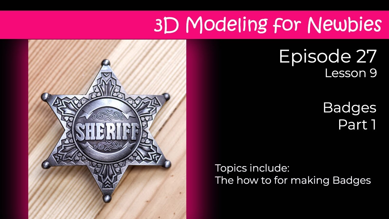 3D-моделирование для новичков. Урок 9. Создание 3D-значка