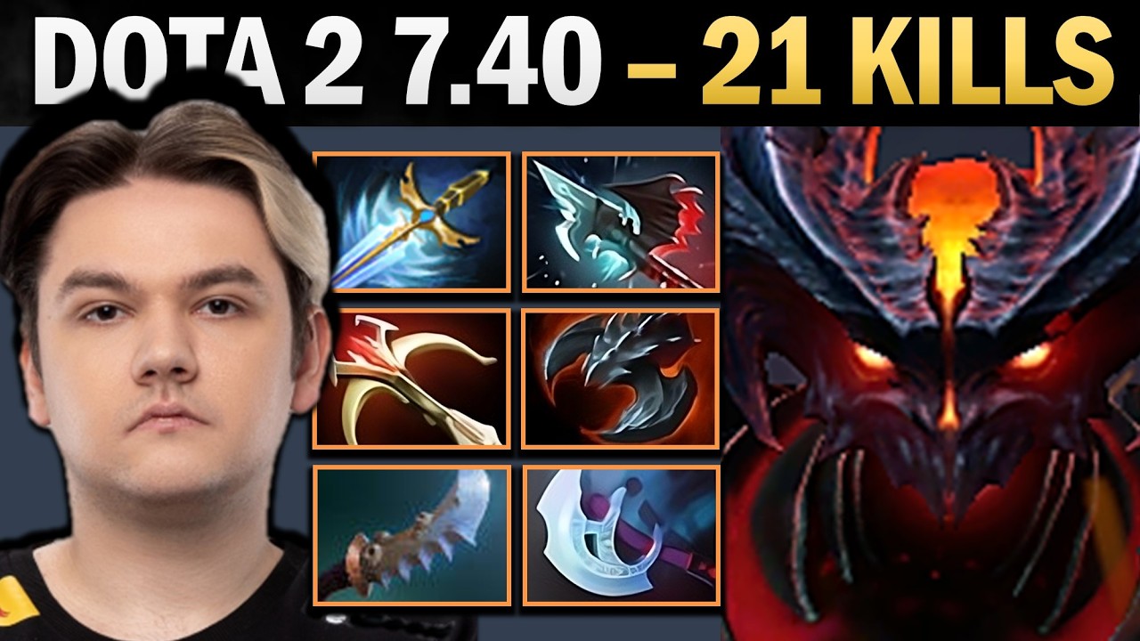 Shadow Fiend Carry с 21 убийством и Falcon — профессиональный геймплей в Dota.