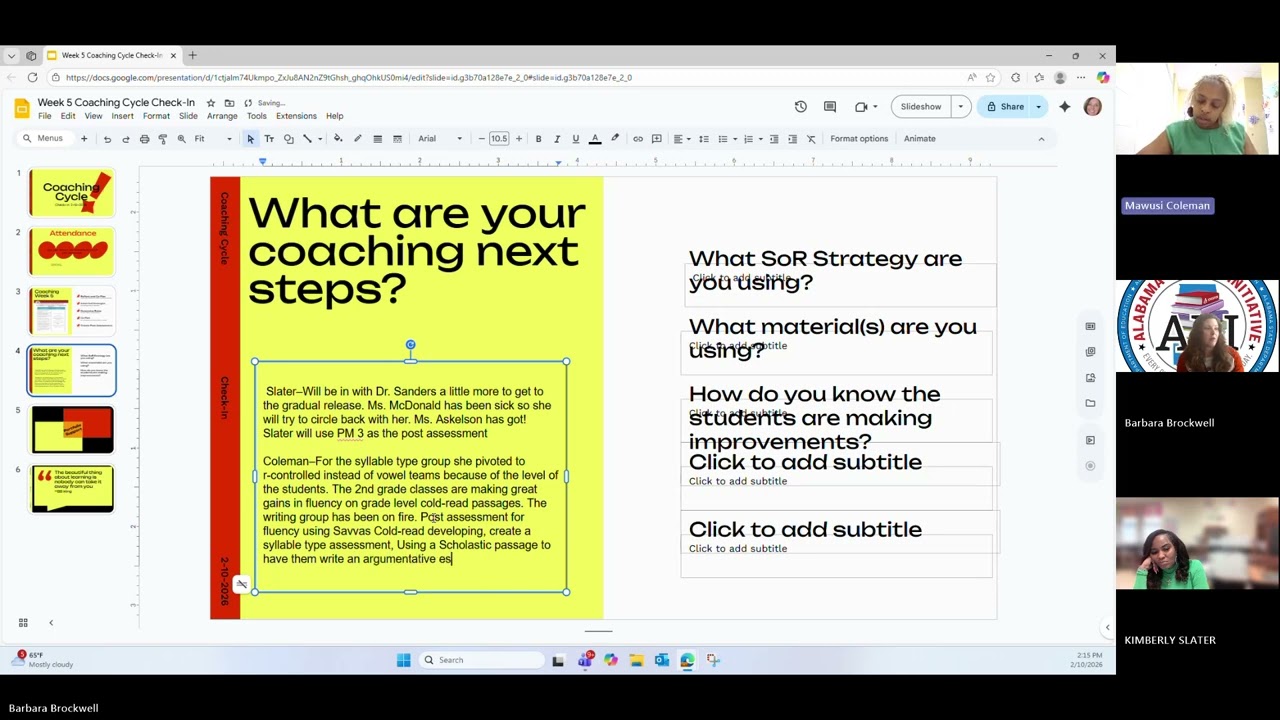 Coaching Cycle Check In 20260210 140422 Meeting Recording