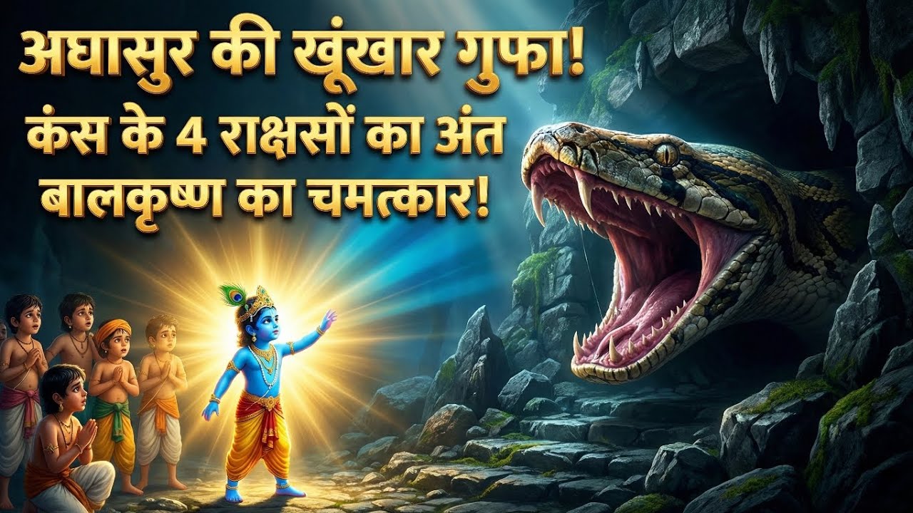बालकृष्ण का रौद्र रूप: कंस के 4 खूंखार राक्षसों का अंत! @GauriRelatoLab 