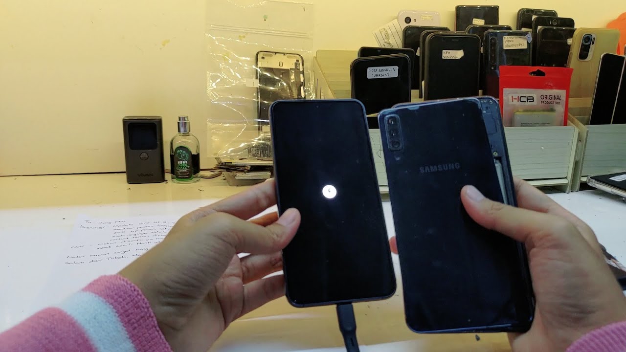 SERVIS GALAXY A7(2018) NO DISPLAY DAN GALAXY S23 RESTART KIRIMAN DARI HALMAHERA UTARA 