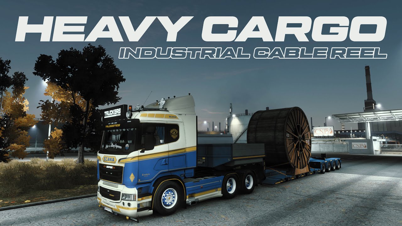ETS2 1.46 Heavy Cargo - Industrial Cable Reel