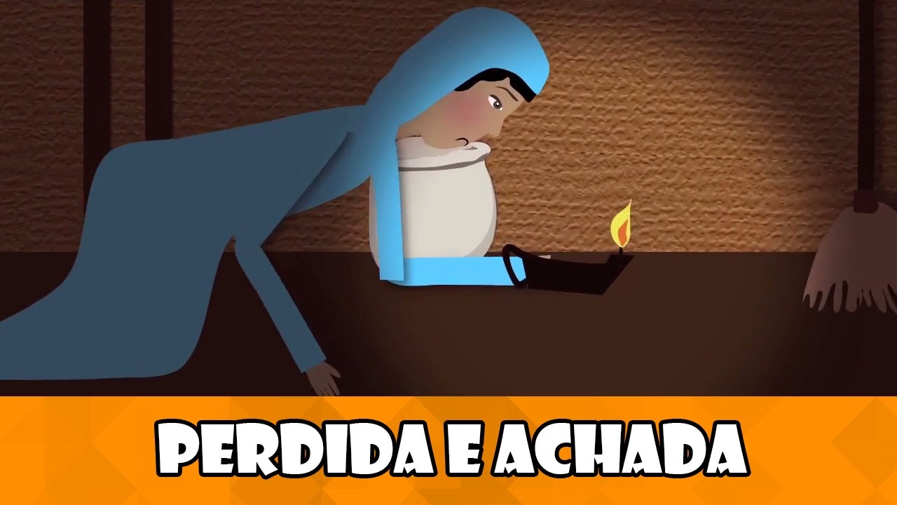 DESENHOS BÍBLICOS - PERDIDA E ACHADA! A PARÁBOLA DA MOEDA PERDIDA