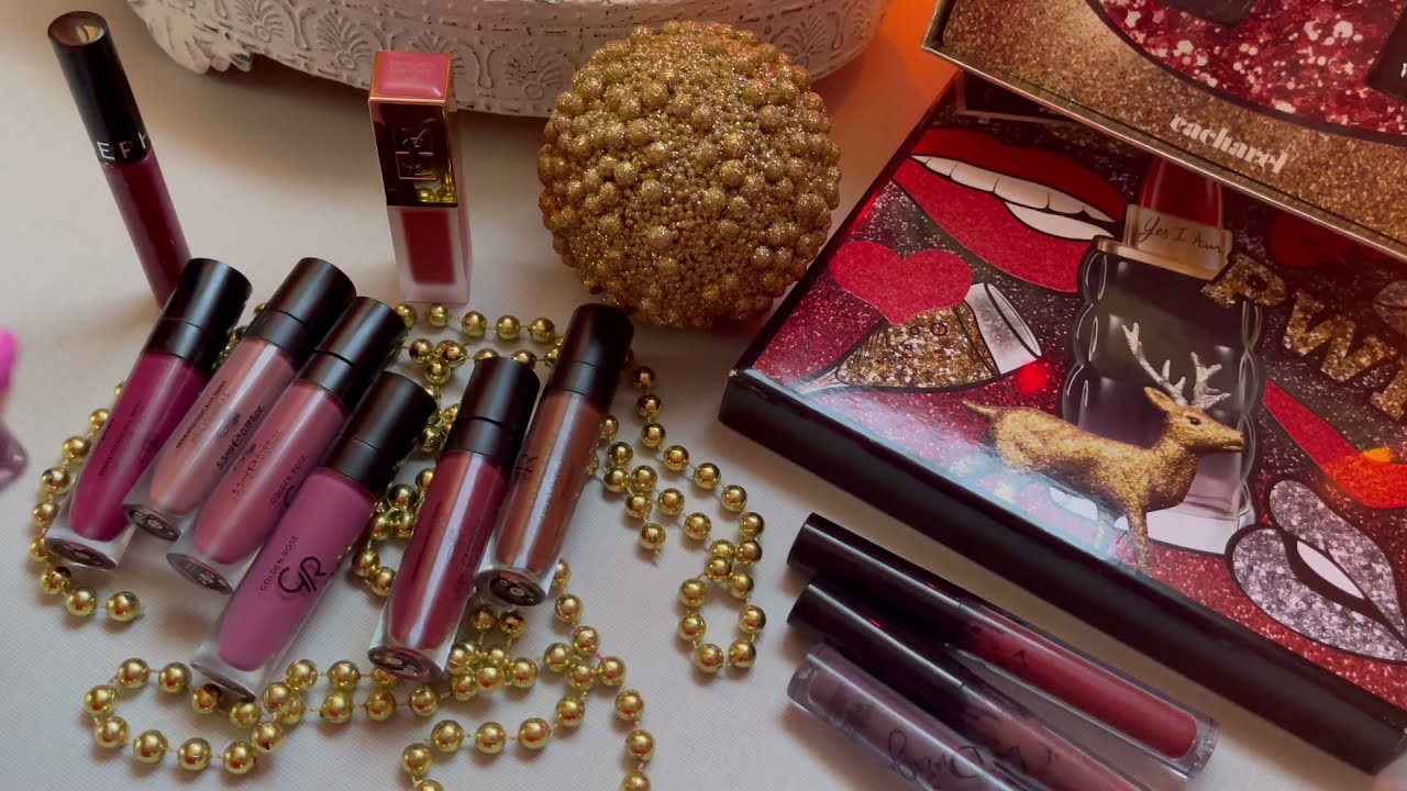 أفضل الألوان  لكل يوم 💋ضروري يكون عندك واحد منهم  💋les Rouges a lèvres💄 Golden Rose 💋et Dragon