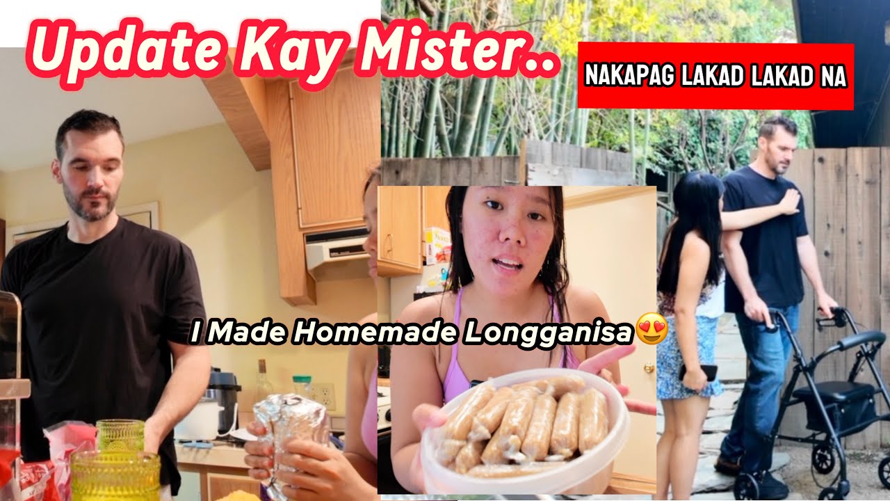 Update Kay Mister at Gumawa ako ng Homemade Longganisa😍 \Fil-Am Couple🇺🇸🇵🇭