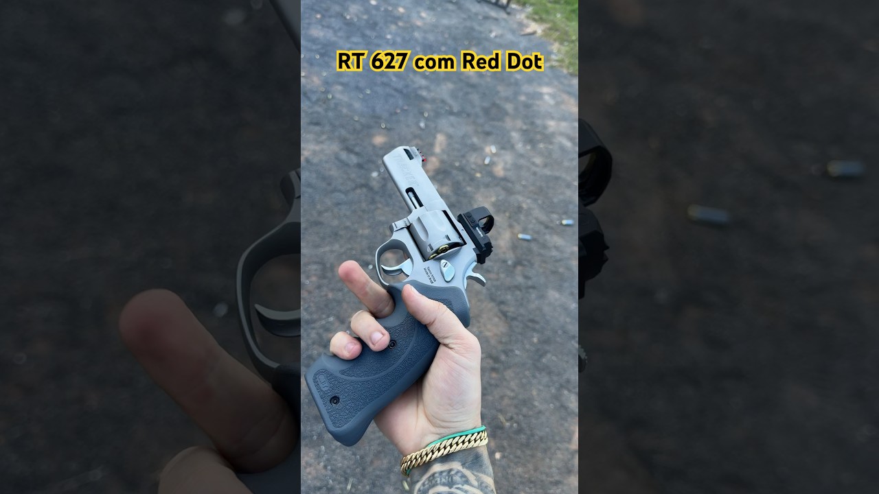 #Rt627 Rev&oacute;lver com red dot. Diferenciado 💥 #magnum #357 #army #tiroesportivo