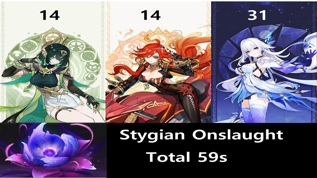 [원신] 6.3 지맥제압전 59초 Stygian Onslaught