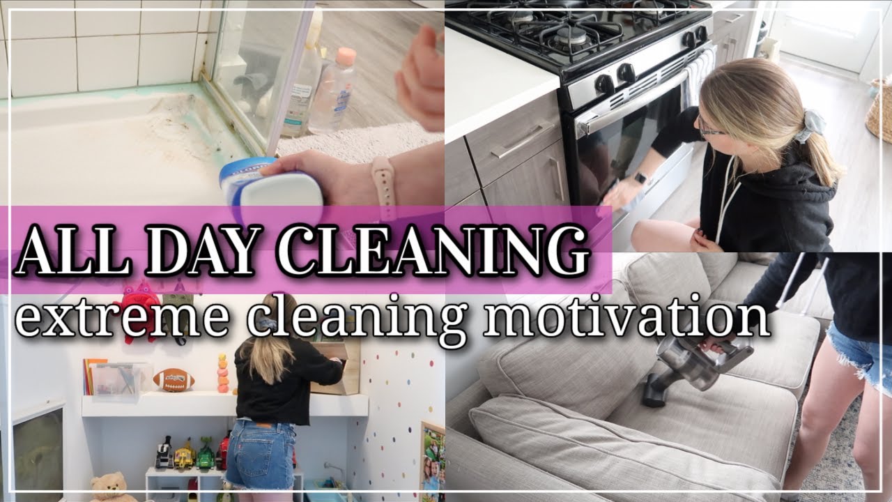 ALL DAY WHOLE HOUSE CLEAN WITH ME 2021 / EXTREME CLEANING MOTIVATION / SMALL SPACE CLEAN & ORGANIZE