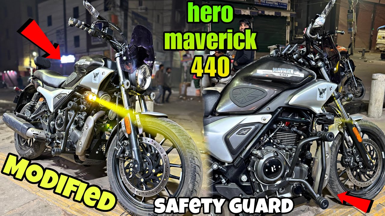 hero mavrick 440 modified | Herley 440 accessories | Crash Guard | SKD BIKE WORLD