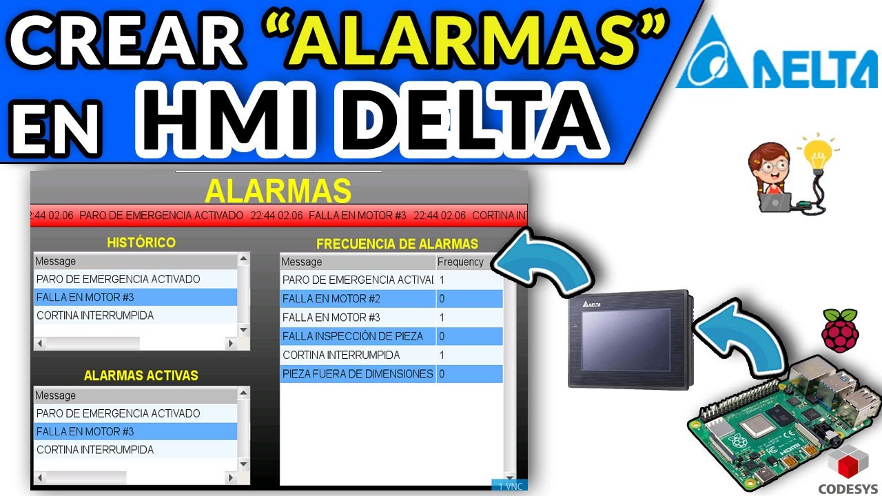 🔵✅HMI DELTA - CREAR ALARMAS EN DOPSOFT