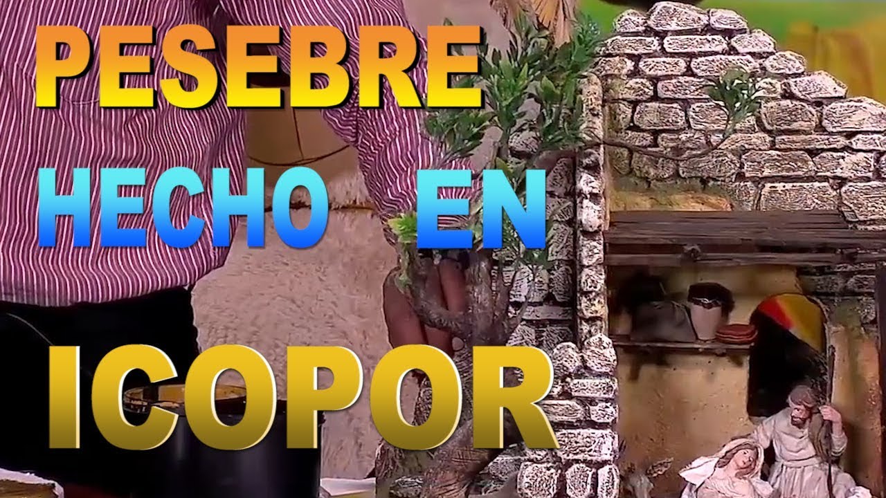 COMO HACER UN PESEBRE CON ICOPOR/ANGELS LIBRERÍA