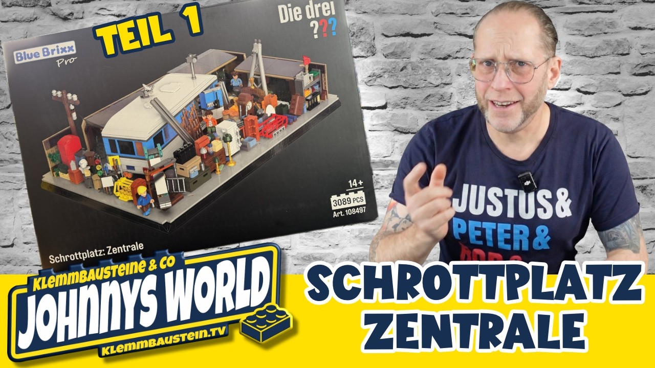 Endlich da! Die drei Fragezeichen Schrottplatz Zentrale | Bluebrixx Pro Unboxing & Build