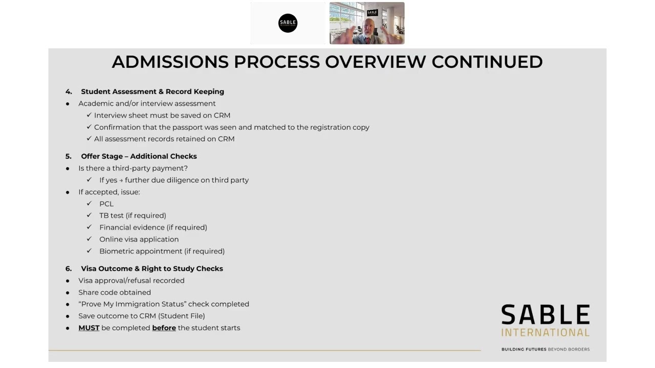 Webinar replay: School groups international admissions processes to maintain UKVI compliance