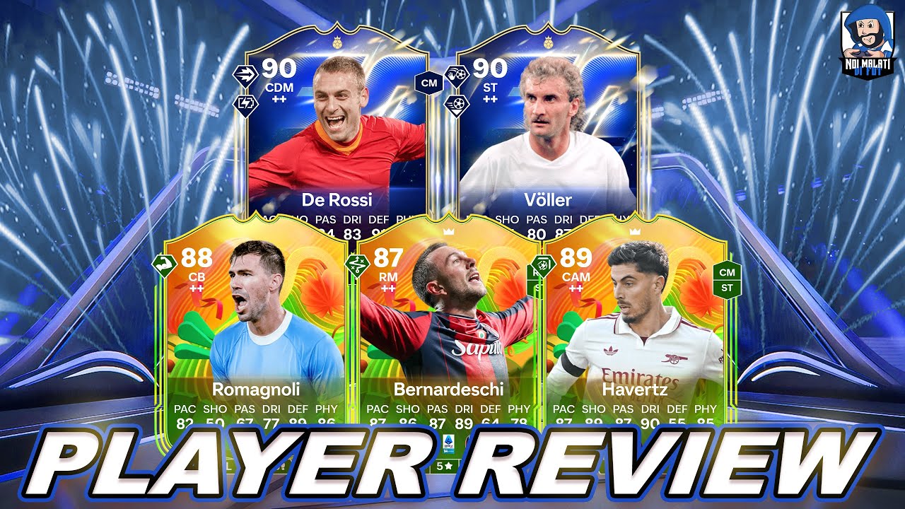 VÖLLER 90-  DE ROSSI 90 - HAVERTZ 89 - ROMAGNOLI 88 - BERNARDESCHI 87  | 