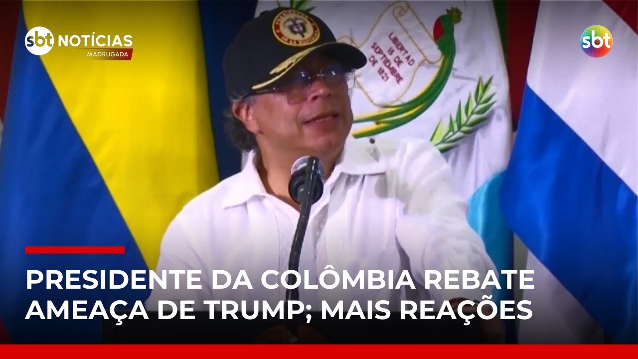 Presidente da Colômbia reage à “ideia” de Trump sobre operação militar no país | #SBTNotícias