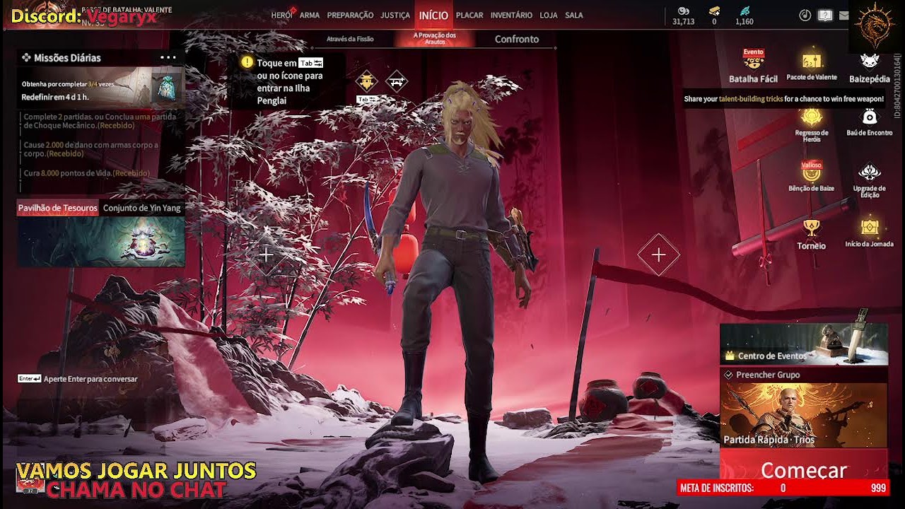 Começando agora em Naraka