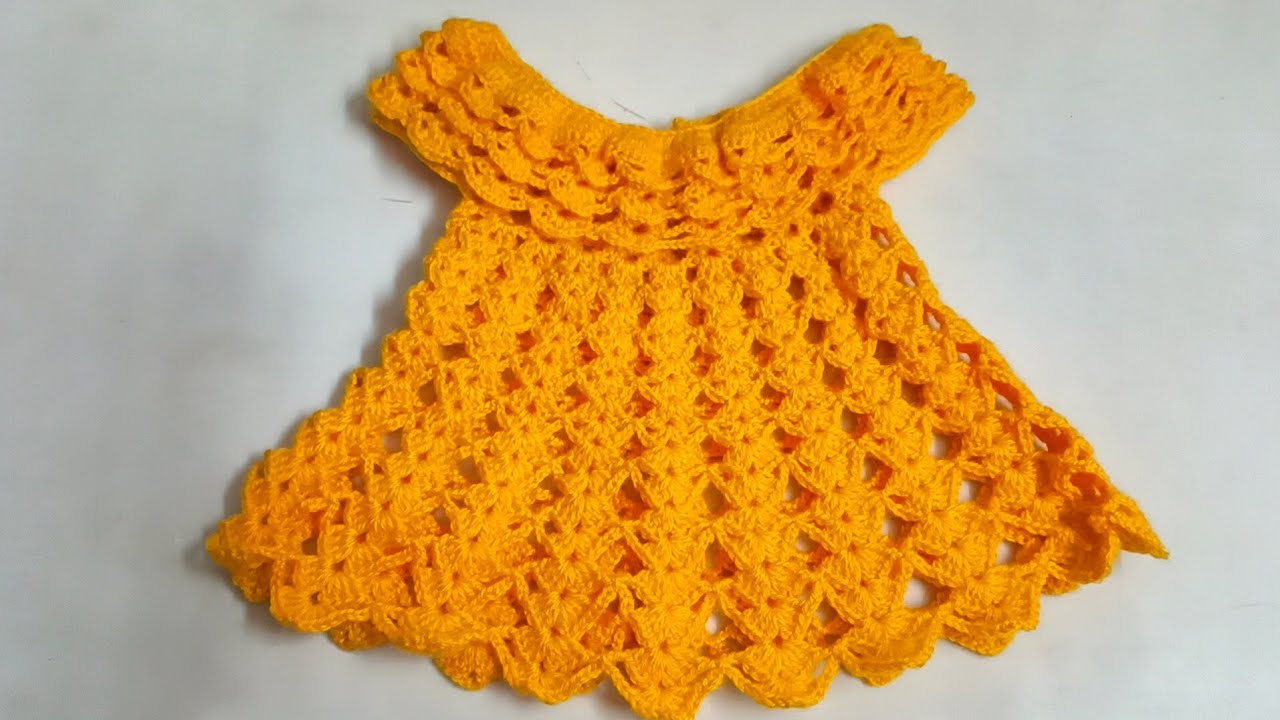Easy Crochet Baby Dress l Frock l Baby Dress l simple & easy Crochet Dress for baby