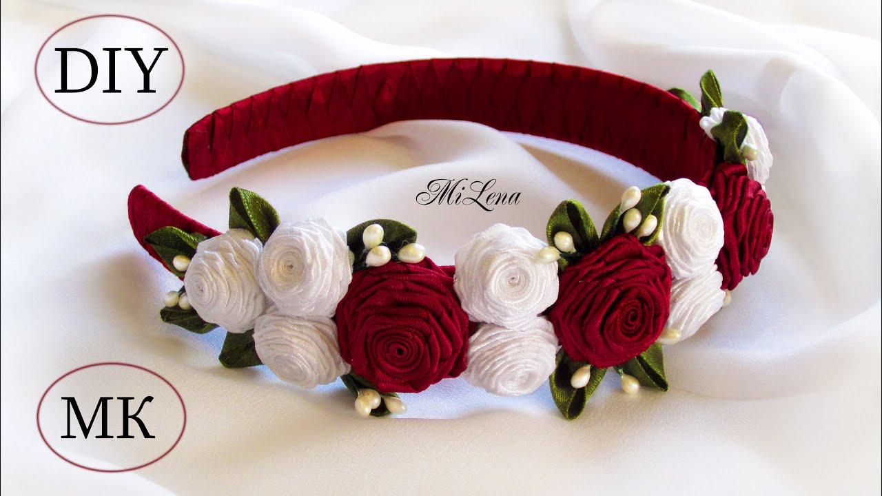 ОБОДОК С РОЗАМИ, МК /  DIY Roses Headband