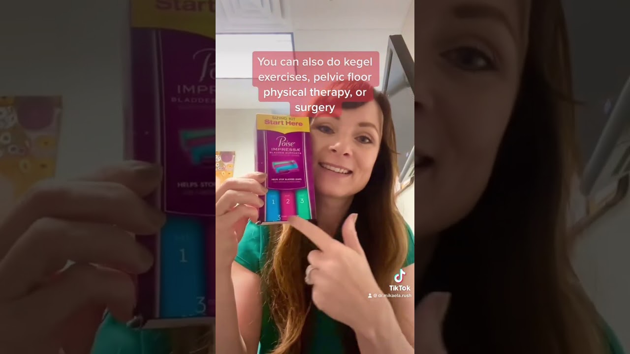 Poise Impressa for mild leaking #drmikaelarush #obgyn #doctorsofyoutube #incontinence #leakingurine