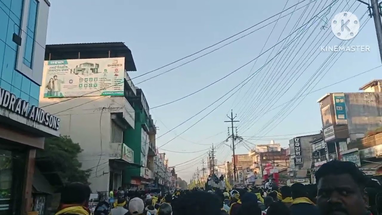 गढ़ मंडला में गोंडवाना गणतंत्र पार्टी के बैनर तले जन आंदोलन मंडला बचावो जय गोंडवाना जय सेवा 