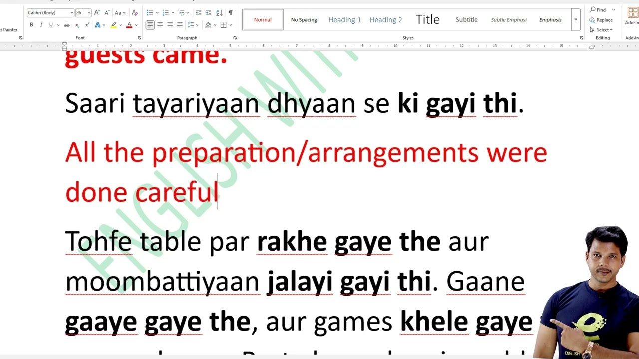 PARAGRAPH TRANSLATION ONLINE CLASS