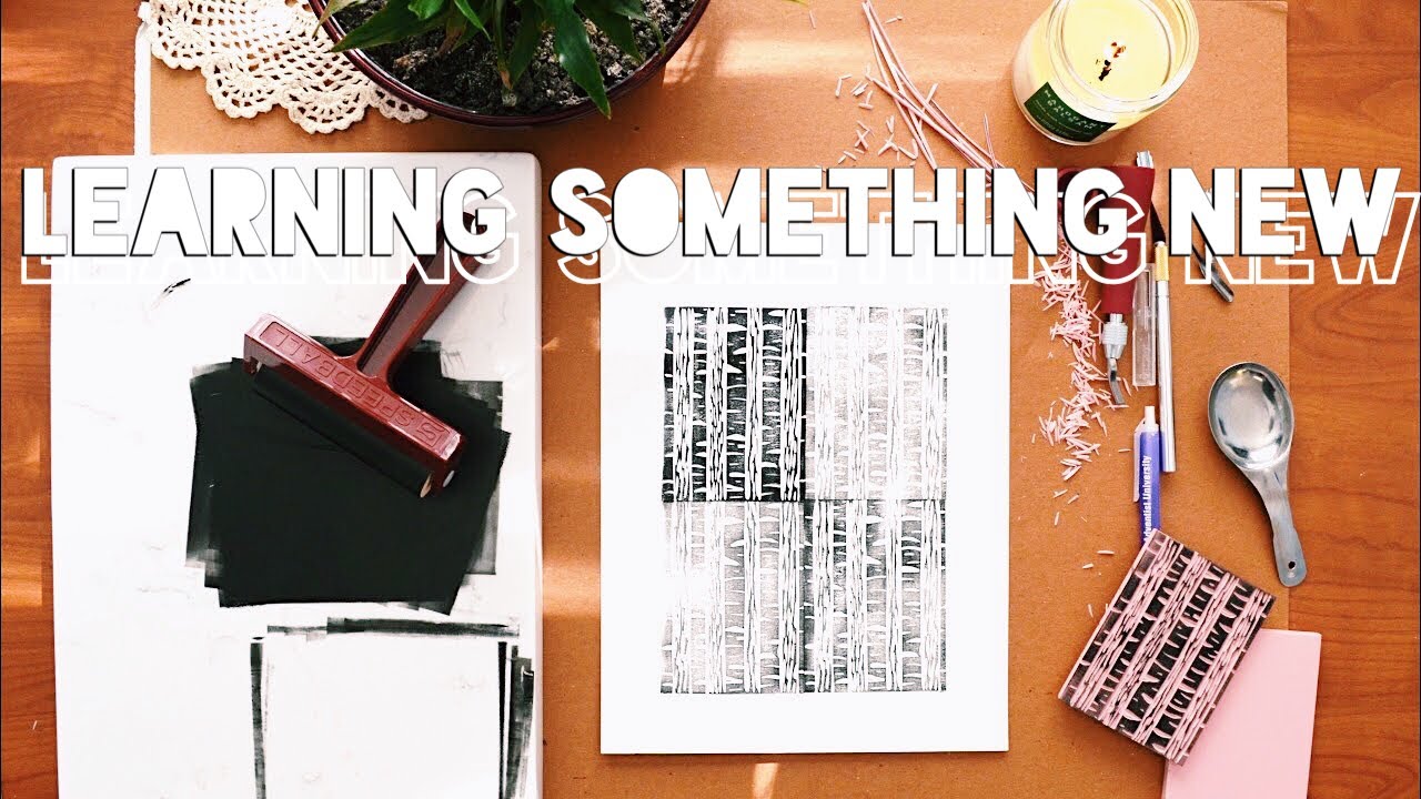 I learned how to do this in ONE DAY | Learning Linocut with Skillshare