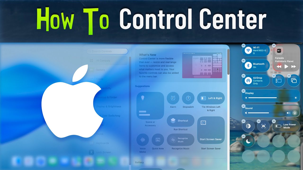 How to Use Control Center in macOS 26