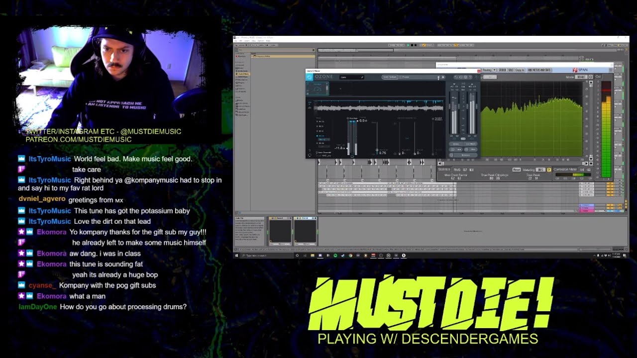 MUST DIE! (MAKING MUSIC SO I DONT LOSE MY MIND) Twitch Stream